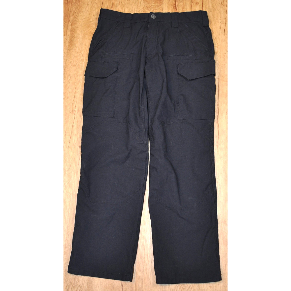 First Tactical Pants Men's 34x30 Black Cargo Pocket Ripstop Straight Leg
